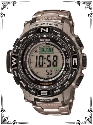 Casio Men's Pro Trek PRW-3500T-7CR Tough Solar Triple Sensor Digital Sport Watch