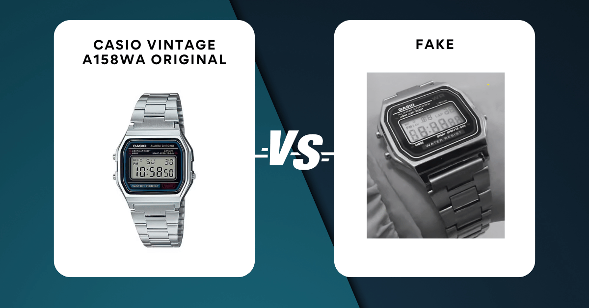 Casio Vintage a158wa Original vs Fake