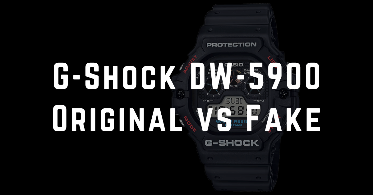 G Shock DW 5900 Original vs Fake