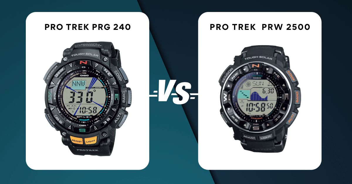 Pro Trek PRG 240 vs PRW 2500