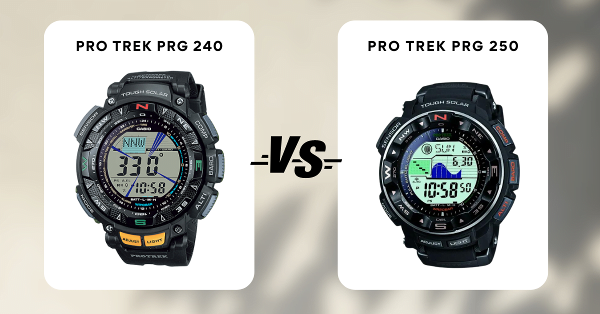 Pro Trek PRG 240 vs Pro Trek PRG 250