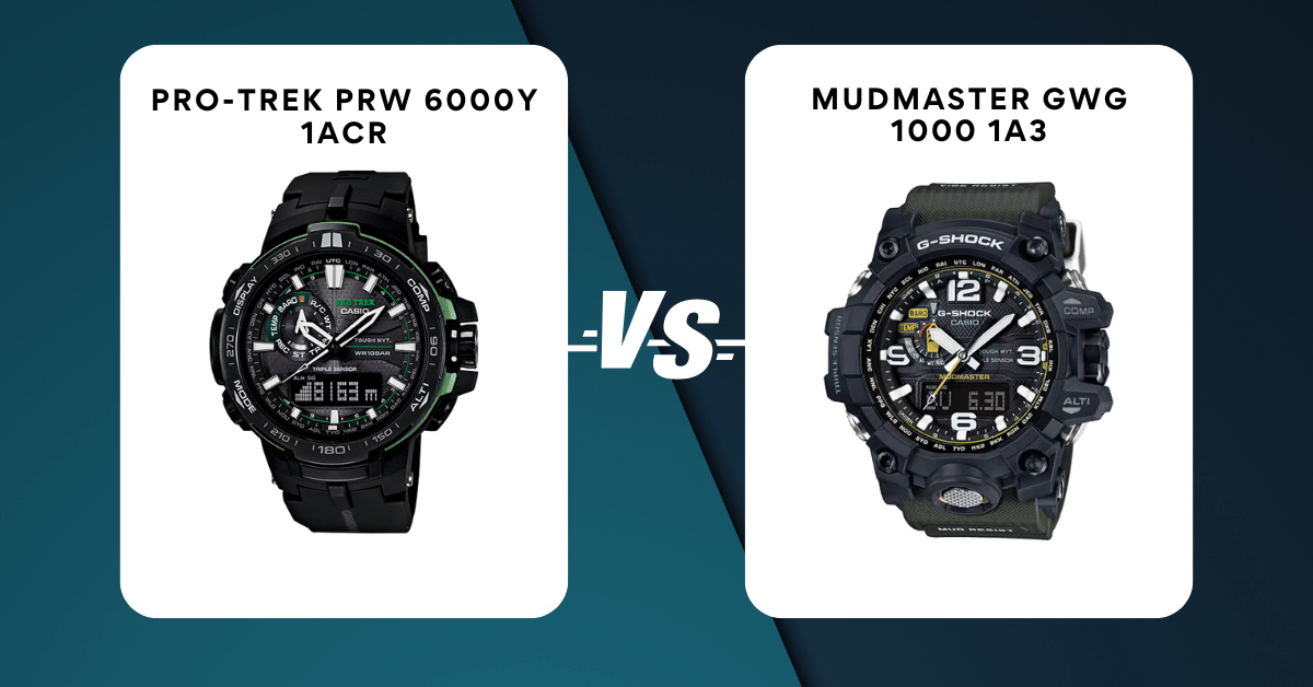 Pro Trek PRW-6000Y-1Acr vs Mudmaster GWG-1000-1A3