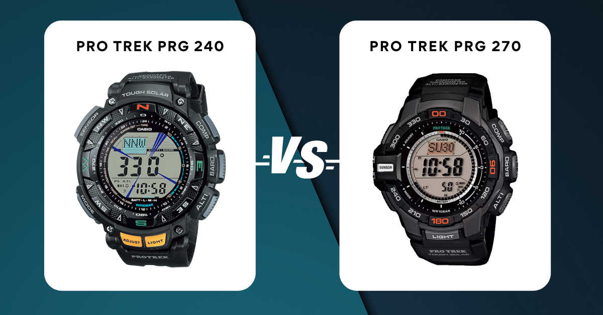 Pro Trek Prg 240 Vs Pro Trek Prg 270