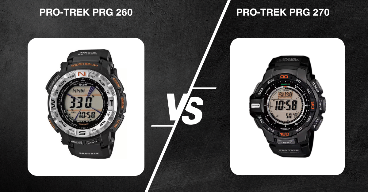 Pro-Trek Prg 260 Vs Prg 270