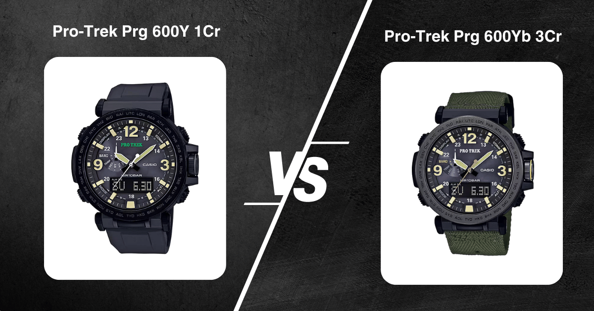 Pro-Trek Prg 600Y 1Cr Vs Prg 600Yb 3Cr