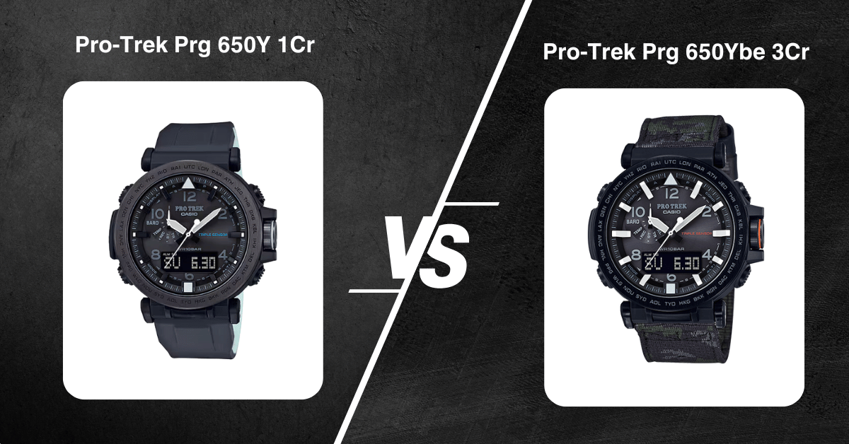 Pro-Trek Prg 650Y 1Cr Vs Prg 650Ybe 3Cr