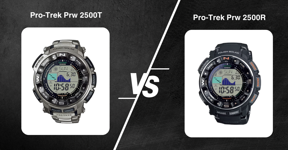 Pro-Trek Prw 2500R Vs Prw 2500T