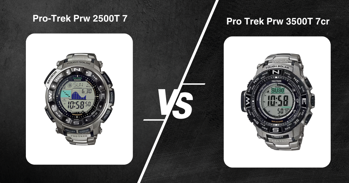 Pro-Trek Prw 2500T-7 Vs Prw 2500T-7Cr