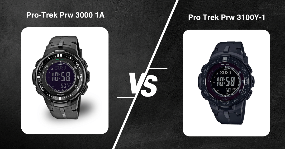 Pro-Trek Prw 3000 1A Vs. Prw 3100Y 1