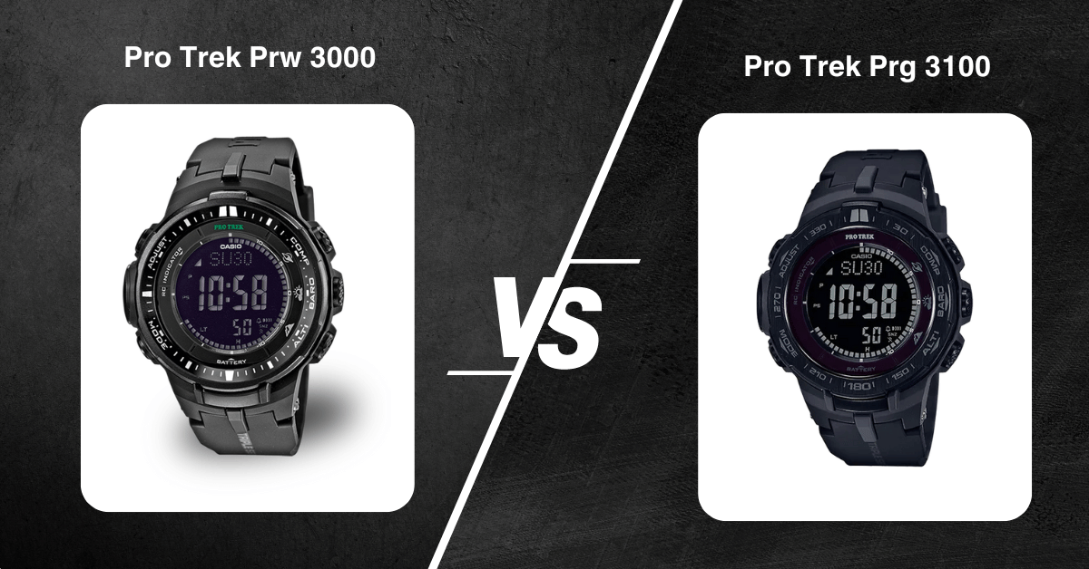 Pro-Trek Prw 3000 Vs Prw 3100