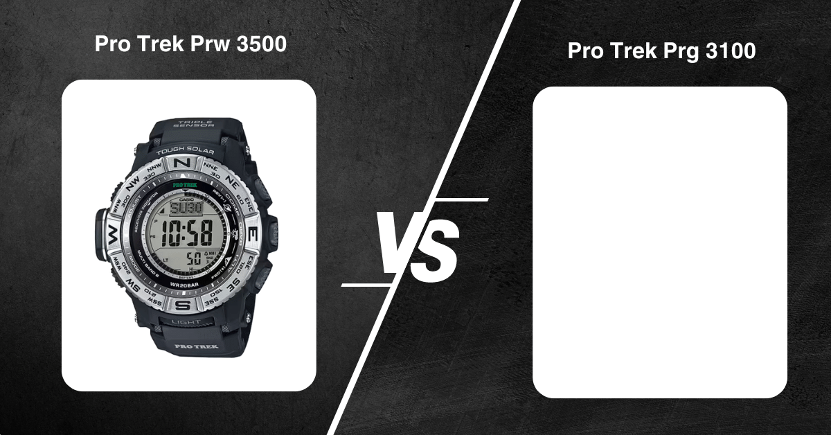 Pro-Trek Prw 3100 Vs Prg 3100