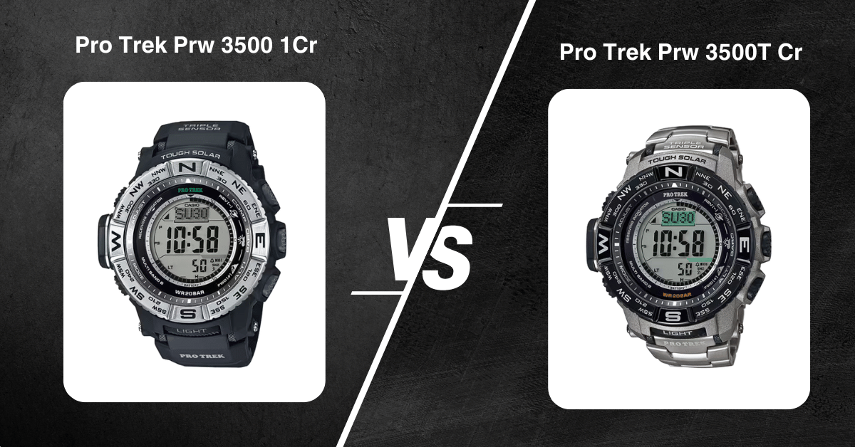 Pro Trek Prw 3500 1Cr Vs Prw 3500T Cr