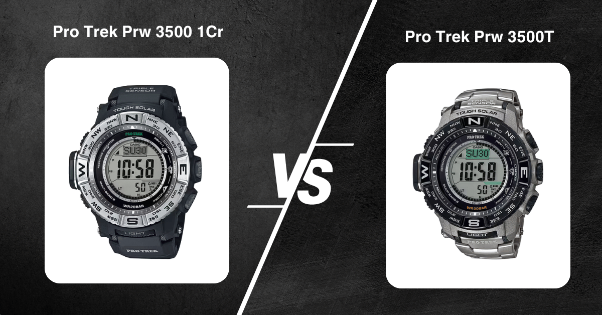 Pro-Trek Prw 3500 1Cr Vs Prw 3500T