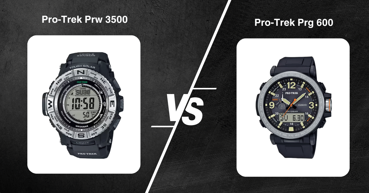 Pro-Trek Prw 3500 Vs Prg 600