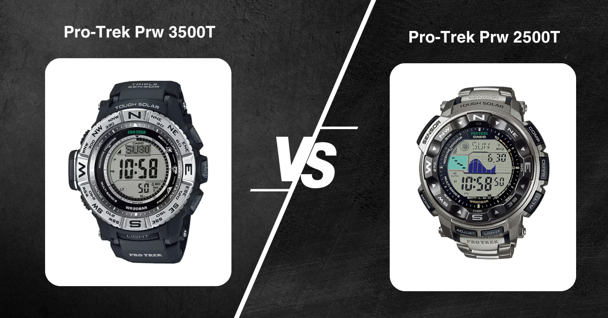 Pro-Trek Prw 3500T Vs Pro-Trek Prw 2500T