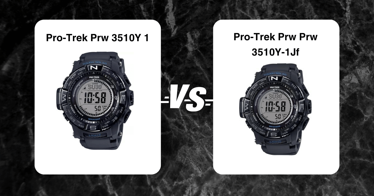 Pro-Trek Prw 3510Y-1 Vs Prw 3510Y-1Jf