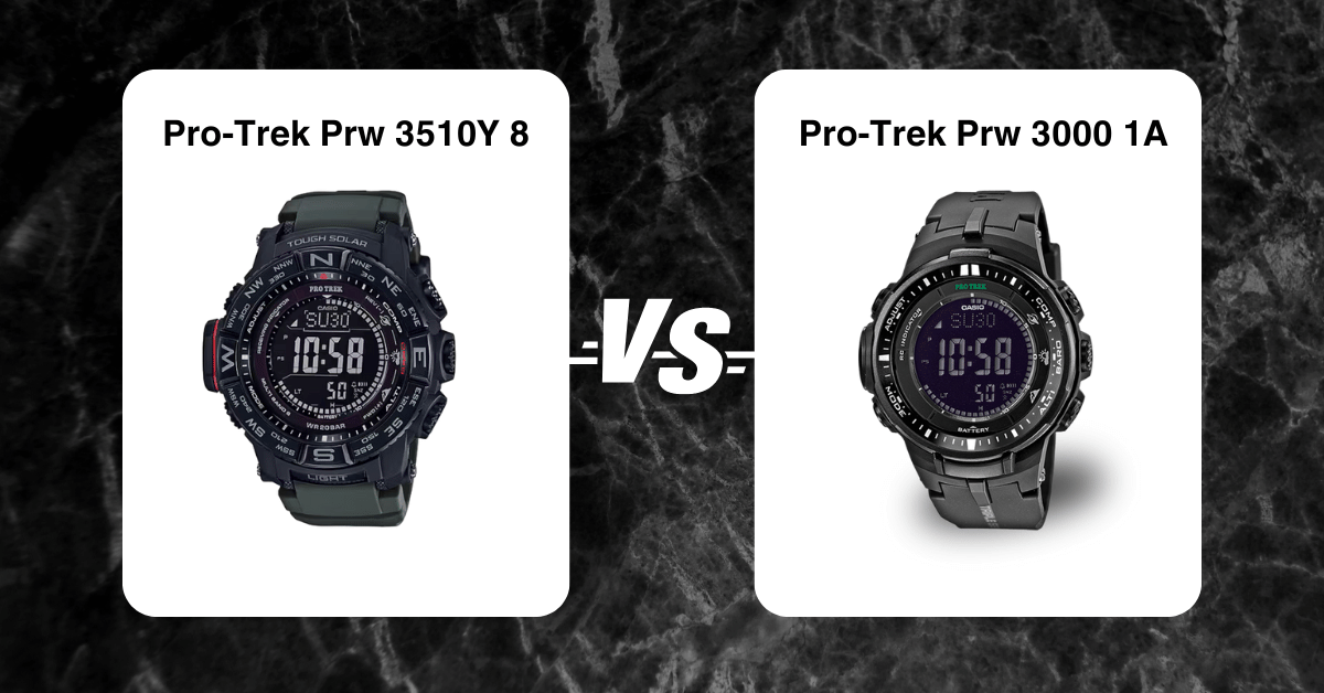 Pro-Trek Prw 3510Y 8 Vs Pro-Trek Prw 3000 1A