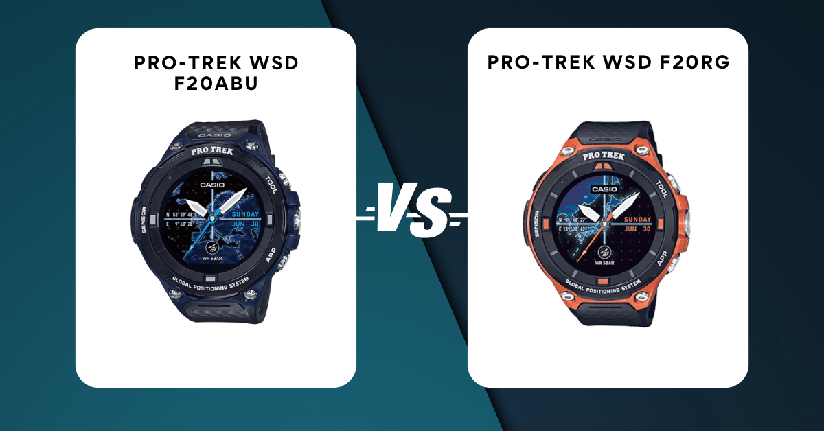 Pro-Trek Wsd F20Abu Vs Pro-Trek Wsd F20Rg