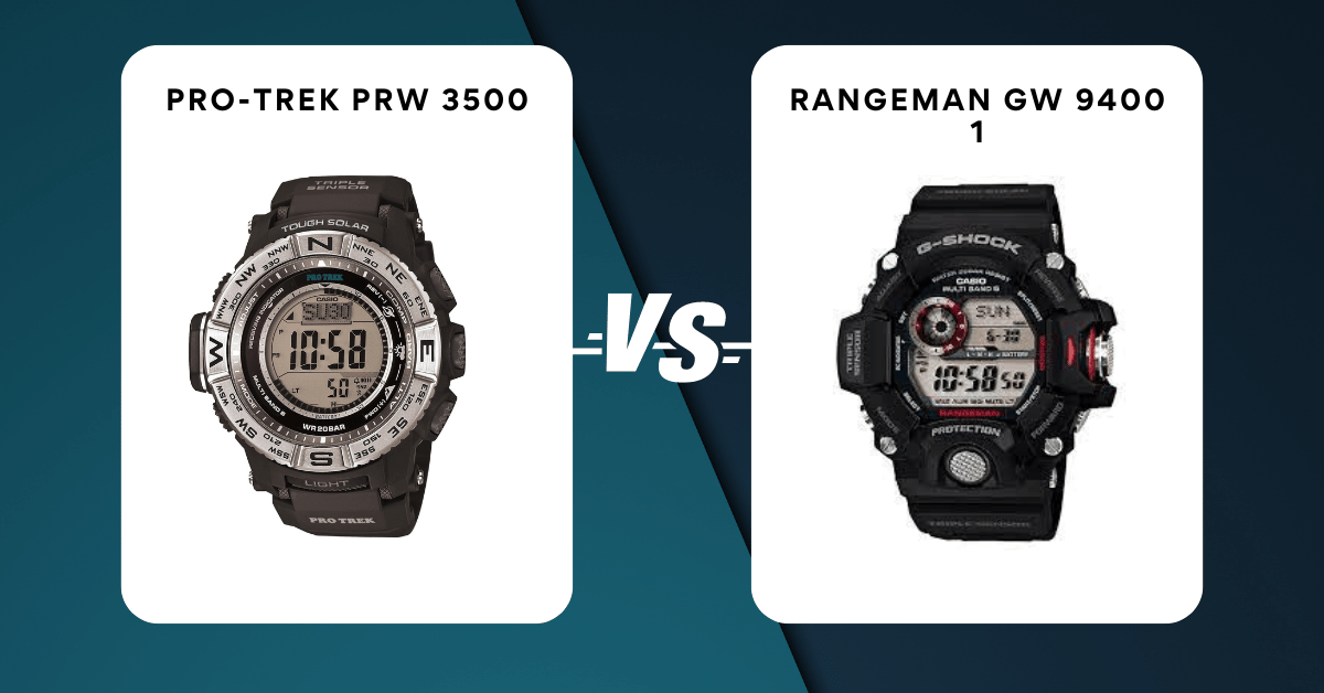 Rangeman Gw 9400-1 Vs Pro-Trek Prw 3500