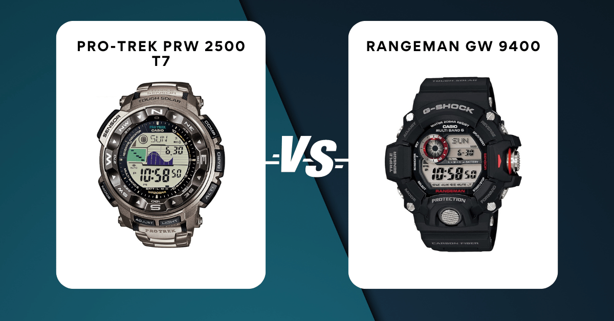 Rangeman Gw 9400 Vs Pro-Trek Prw 2500 T7