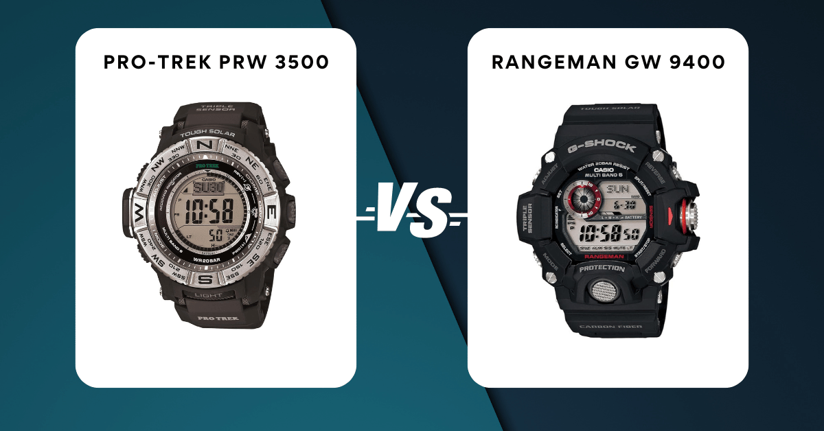 Rangeman Gw 9400 Vs Pro-Trek Prw 3500