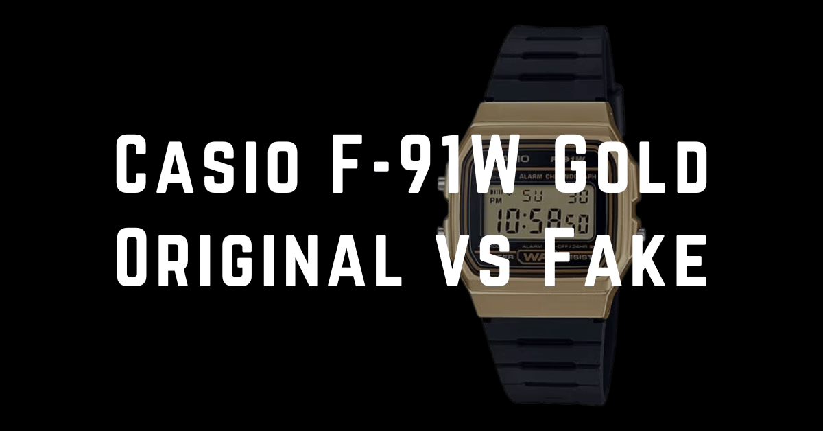 casio f 91w gold original vs fake image