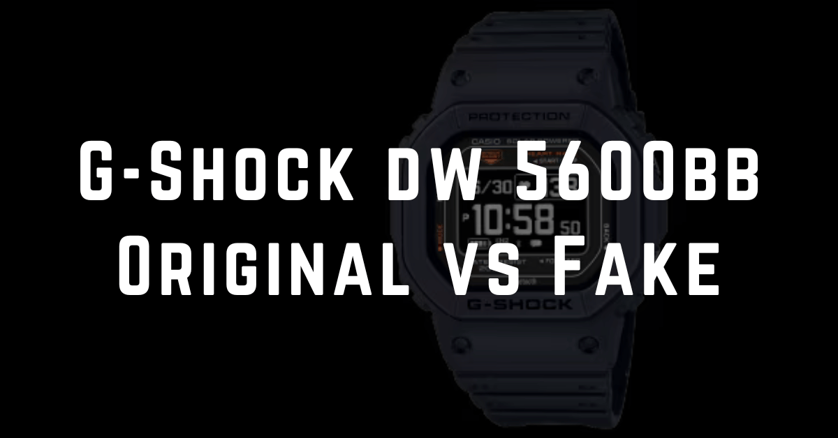 G-Shock dw 5600bb Original vs Fake