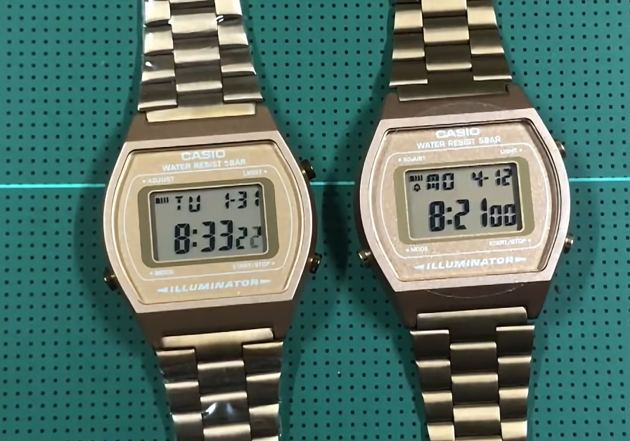 casio B640WC original vs fake