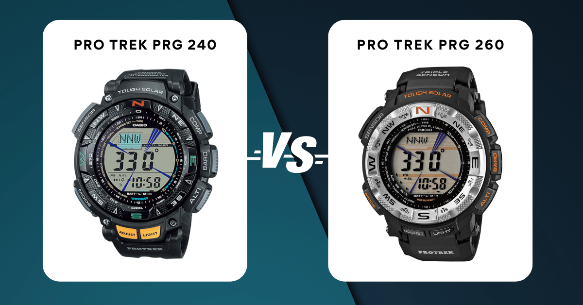 pro trek prg 240 vs pro trek prg 260