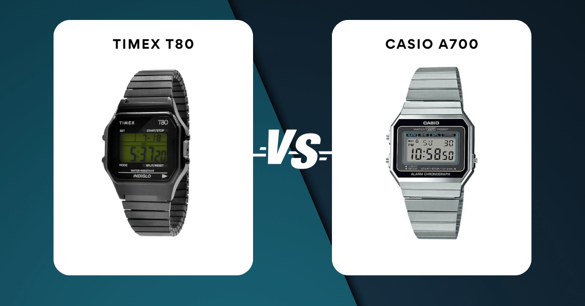 timex t80 vs casio a700