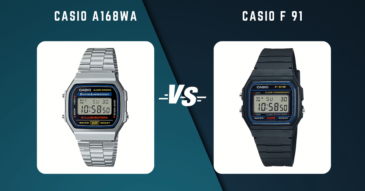 Casio A168Wa Vs Casio F 91