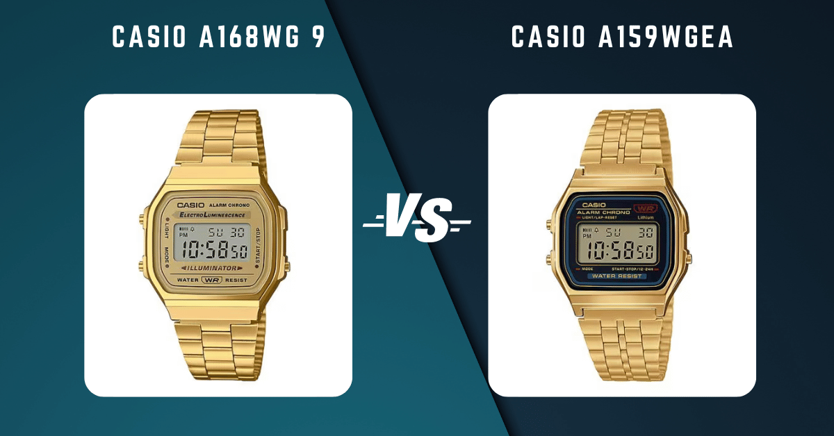 Casio A168Wg 9 Vs Casio A159Wgea