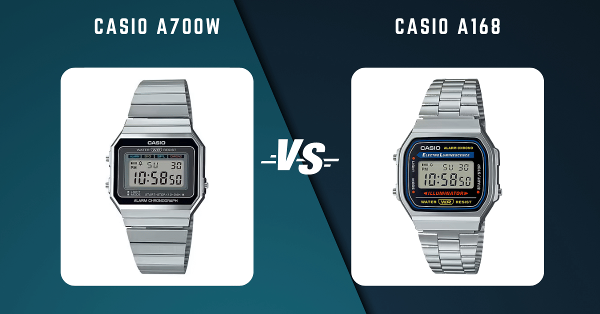 Casio A700W Vs Casio A168