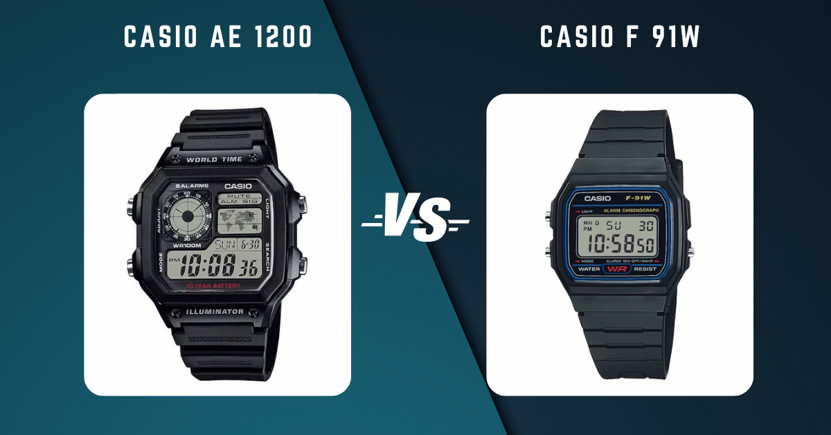 Casio Ae 1200 Vs Casio F 91W