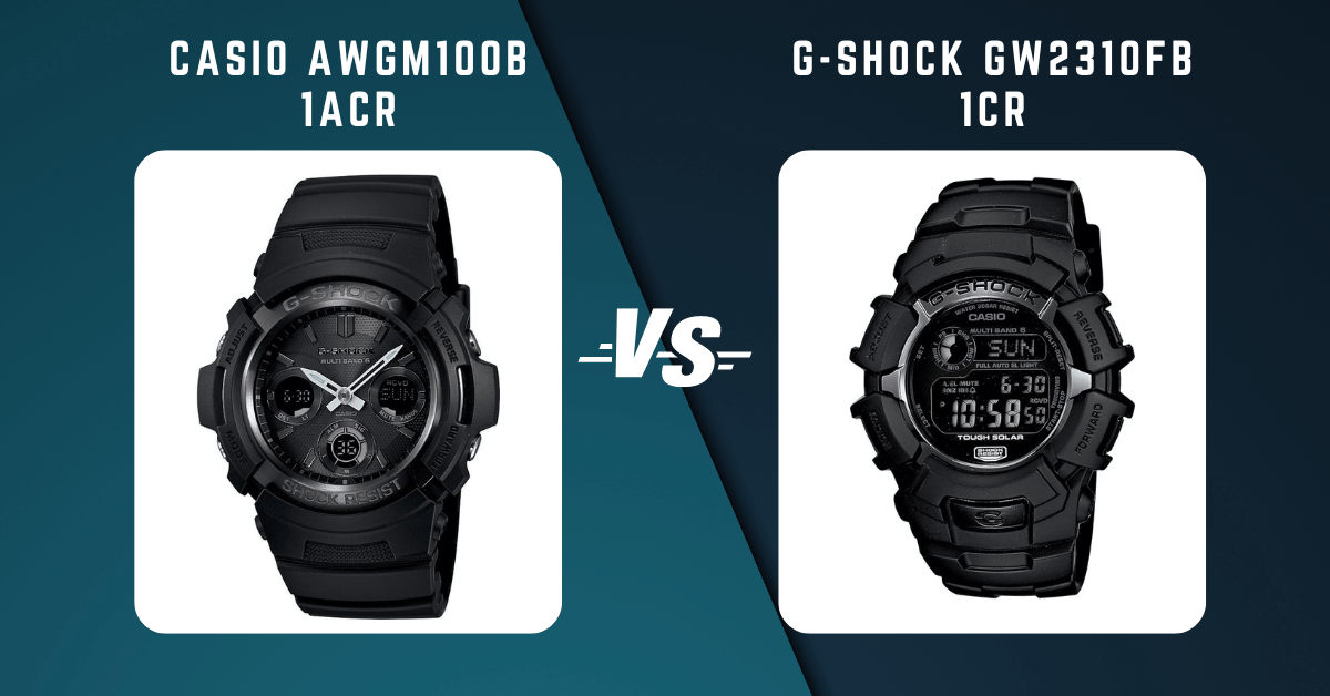 Casio Awgm100B 1Acr Vs G-Shock Gw2310Fb 1Cr