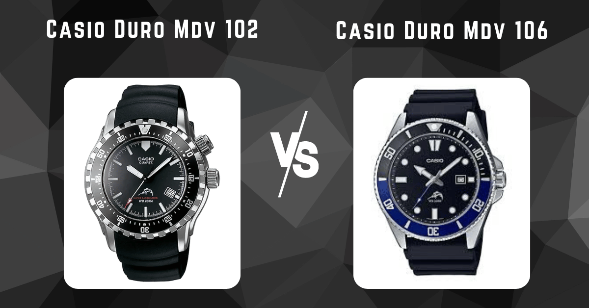 Casio Duro Mdv 102 vs casio duro mdv 106