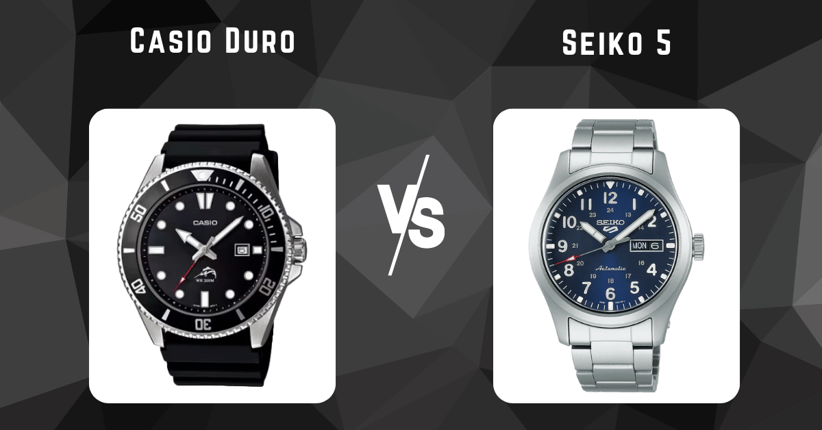 Casio Duro vs Seiko 5 CasioWatchGuide