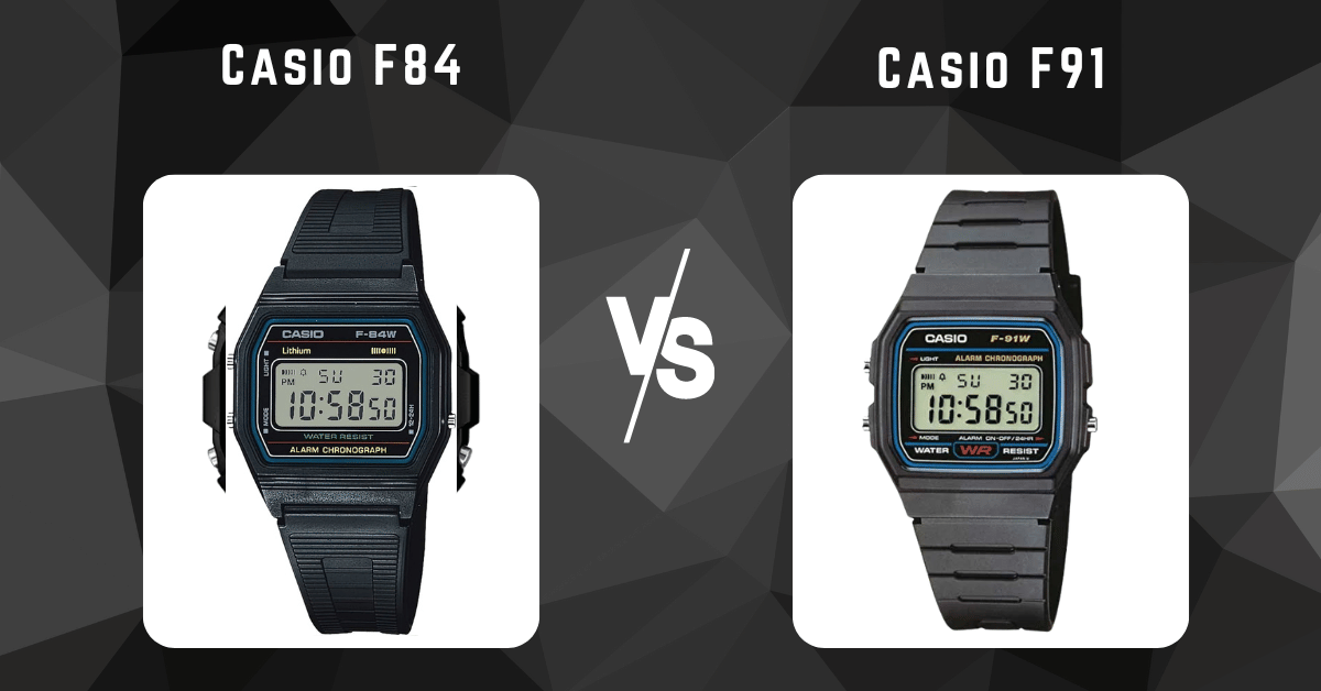 Casio F84 vs Casio F91