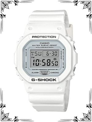 Casio G-Shock 5600, White, onesize M US