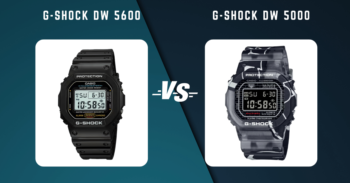 G-Shock Dw 5000 Vs G-Shock Dw 5600