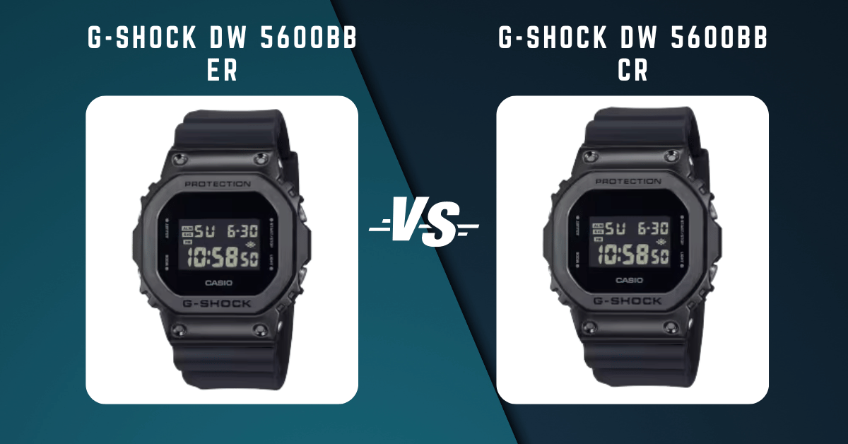 G-Shock Dw 5600Bb Er Vs G-Shock Dw 5600Bb Cr