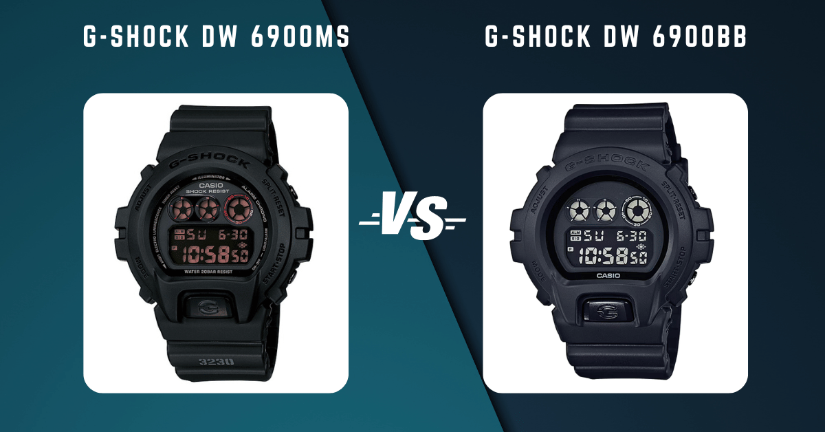 G-Shock Dw 6900Ms Vs G-Shock Dw 6900Bb