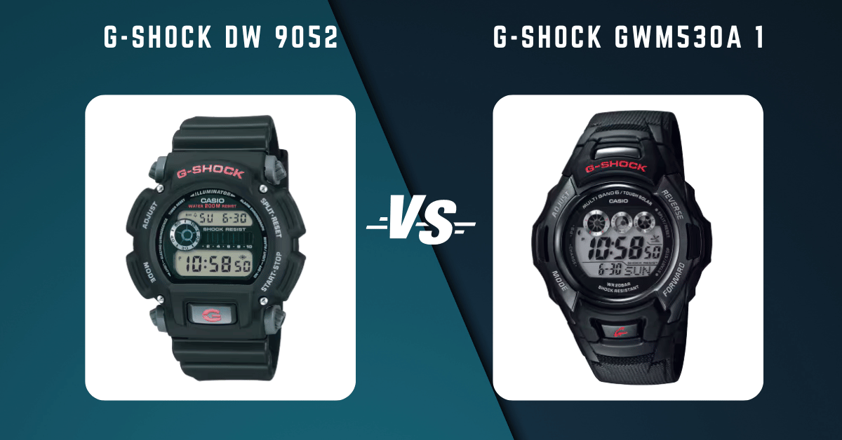 G-Shock Dw 9052 Vs G-Shock Gwm530A 1