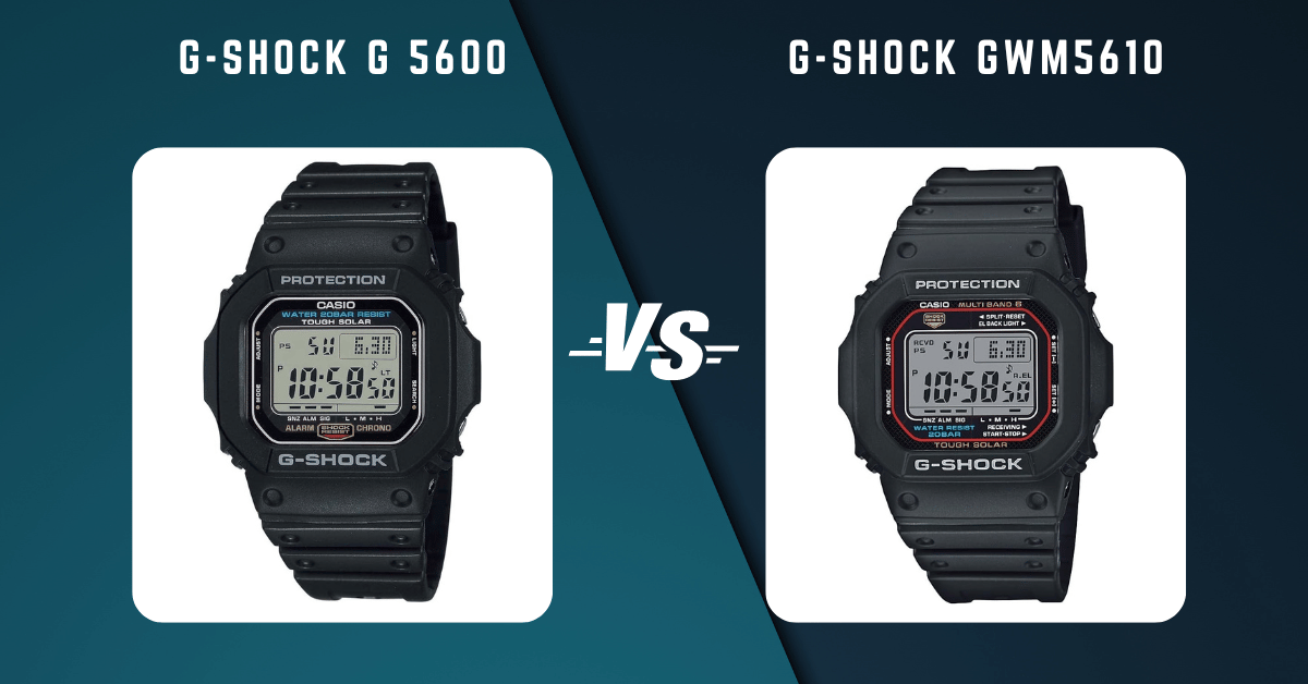 G-Shock G 5600 Vs G-Shock Gwm5610