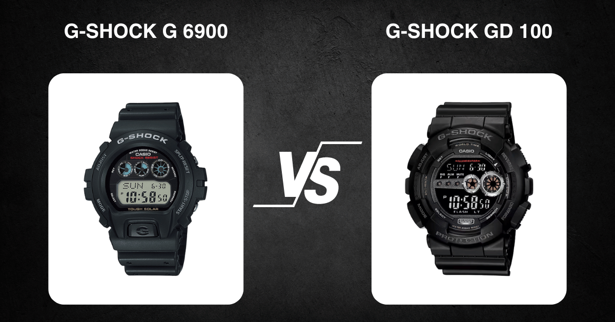 G-Shock G 6900 Vs G-Shock Gd 100