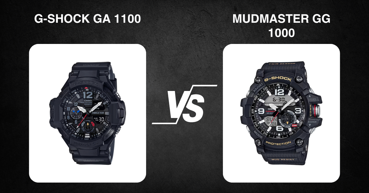 G-Shock Ga 1100 Vs Mudmaster Gg 1000