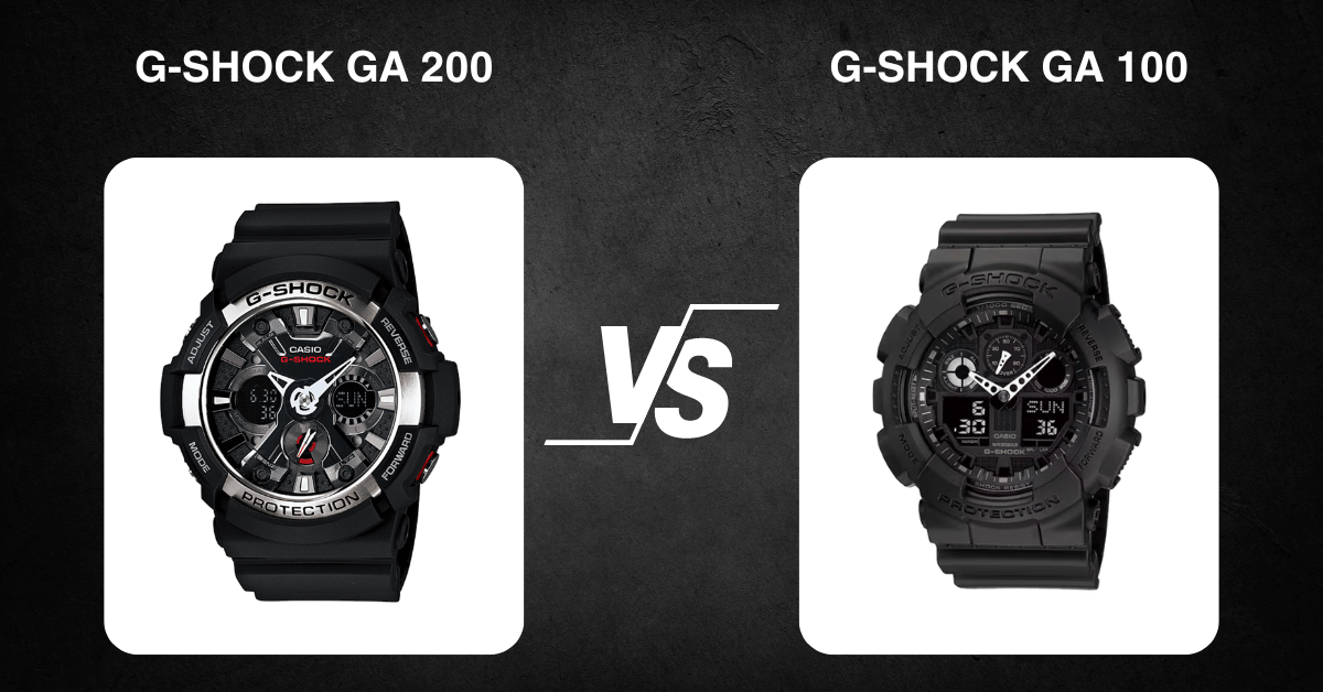 G-Shock Ga 200 Vs G-Shock Ga 100