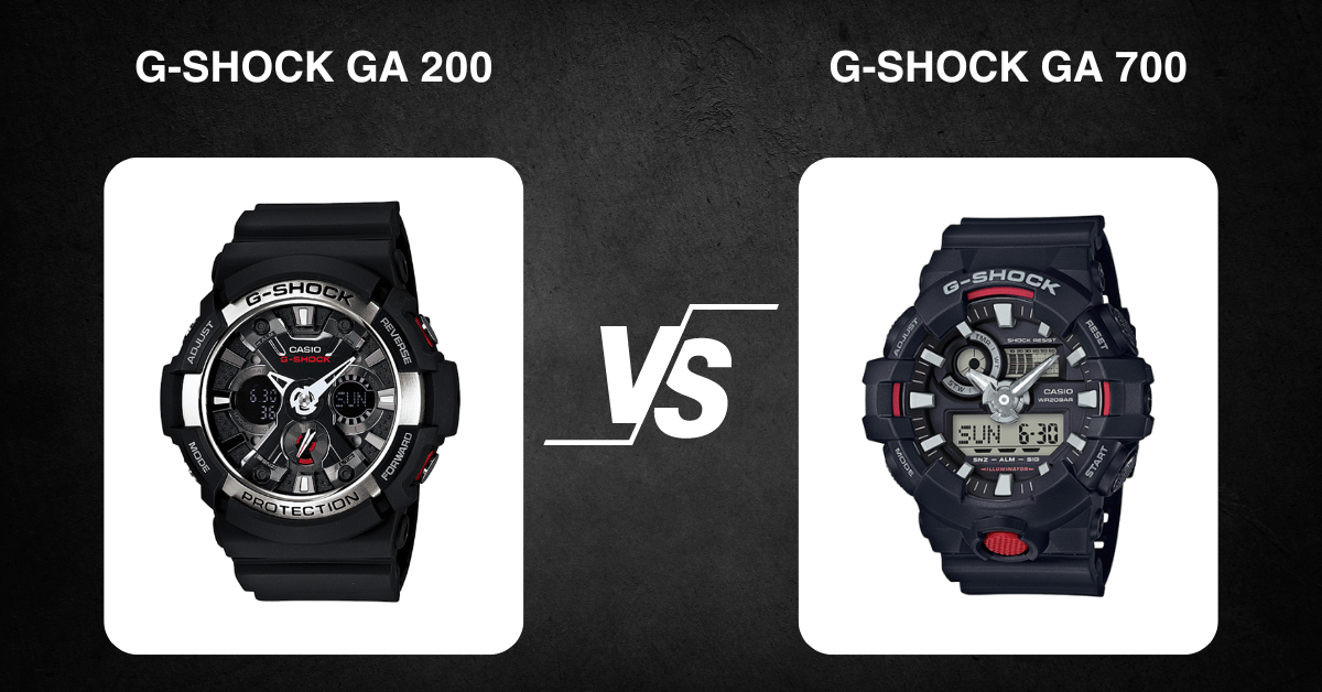 G-Shock Ga 200 Vs G-Shock Ga 700