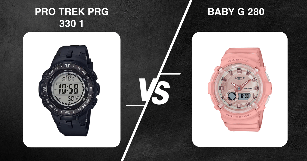 Pro Trek Prg 330 1 Vs Baby G 280