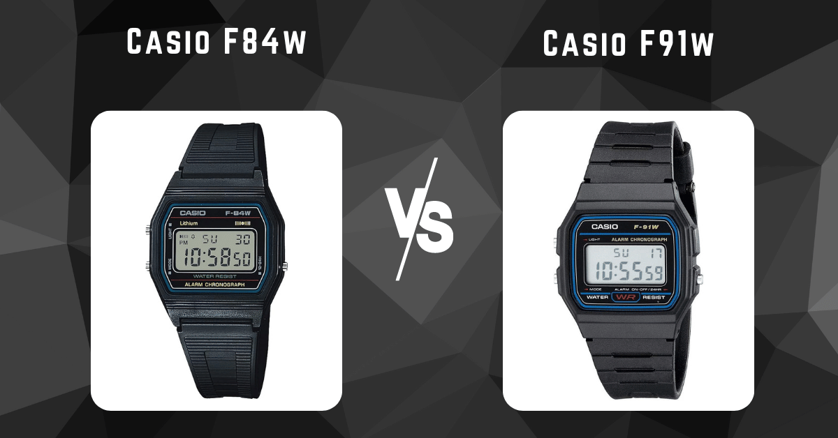 Casio F91W vs Casio F105W